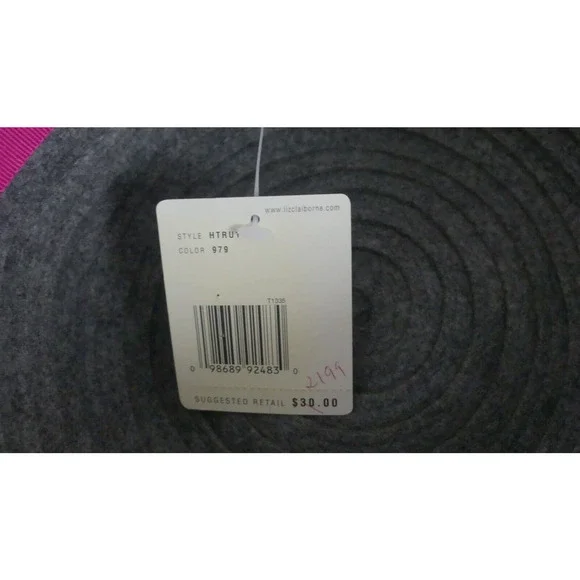 LIZ CLAIBORNE Packable Wool Hat Gray NWT New Y2K Bucket One Size - Picture 5 of 9